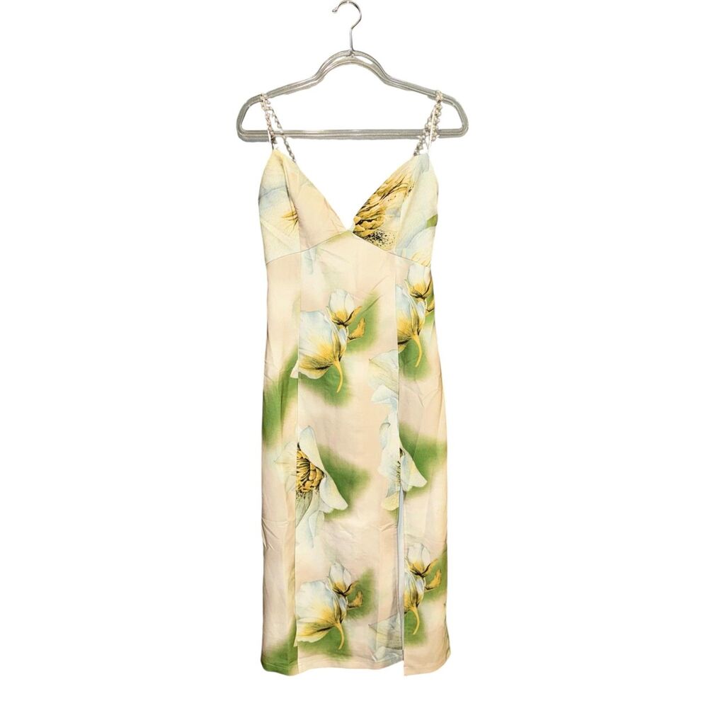 NWT A.Peach Brand Floral Pattern Midi Dress in Size Large